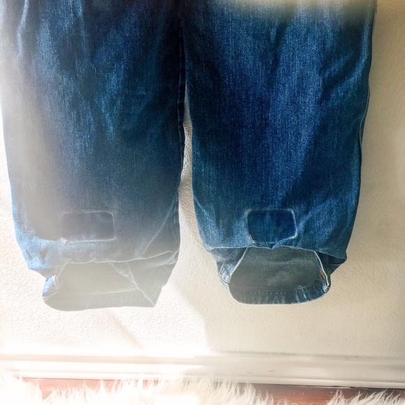 C. Boy overalls bib large medium dark EuC L - Picture 4 of 8